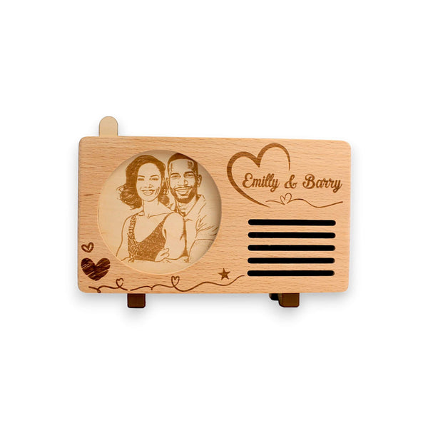 Custom Photo Engraved Music Player for Couples & Family