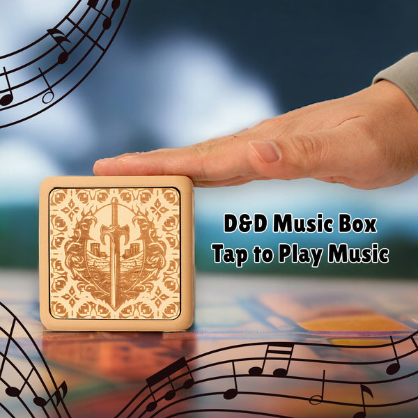 Dungeons and Dragons Music Box | Fighter Rogue Barbarian Wizard | Tap to Play Songs